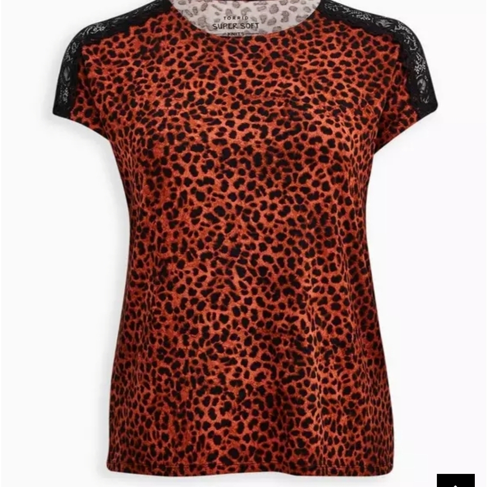 Torris Super Soft Size 2 Women's Bold Re Animal Print Tee